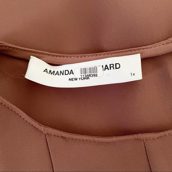 AMANDA UPRICHARD Brown Wendy Dress Swing Mini 1X - Picture 7 of 8